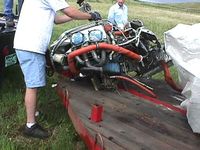 N121GD - wrecked Lycoming 320 load out - by M.Compton