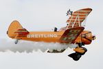 N74189 @ LFFQ - Boeing A75N1(PT17), On display, La Ferté-Alais airfield (LFFQ) Air show 2016 - by Yves-Q