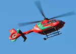 G-WASC - Off airport. Wales Air Ambulance helicopter (Helimed 57) low over Swansea, Wales, UK. - by Roger Winser