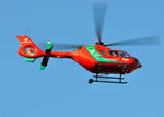 G-WASC - Off airport. Wales Air Ambulance helicopter (Helimed 57) low over Swansea, Wales, UK - by Roger Winser