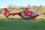 G-WASC - Off airport. Wales Air Ambulance helicopter (Helimed 57). Swansea, Wales, UK. - by Roger Winser