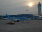 HL8082 @ RKSI - Hazy sunset in Incheon - by Micha Lueck