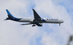 9K-AOC @ EGLL - Boeing 777-300/ER on finals to 9R London Heathrow. - by moxy