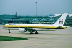 G-MONB @ EGCC - Monarch B752. Plane sold to Fedex who still operates it. - by FerryPNL