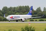 OK-TSE @ LFRB - Boeing 737-81D, Ready to take off rwy 25L, Brest-Bretagne airport (LFRB-BES) - by Yves-Q