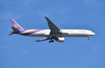 HS-TKQ @ EGLL - Boeing 777-3AL/ER on finals to 9R London Heathrow. - by moxy