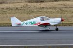 F-PPMU @ LFRB - Pottier P-180S, Landing rwy 07R, Brest-Bretagne airport (LFRB-BES) - by Yves-Q