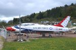 56-3949 - North American TF-100F Super Sabre (displayed as Thunderbirds Nine) at the Musee de l'Aviation du Chateau, Savigny-les-Beaune