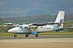 G-BVVK @ EGPF - G-BVVK   De Havilland Canada DHC-6-310 Twin Otter [666] (Flybe / Loganair) Glasgow Int'l~G 29/03/2011 - by Ray Barber