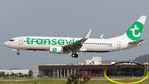 F-HTVS @ ATH - New for Transavia France,over the RWY 03L of Athens International Airport before the landing