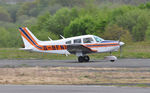 G-BFNI @ EGFH - Resident PA-28 departing Runway 28. - by Roger Winser