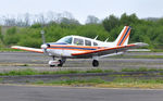 G-BFNI @ EGFH - Resident PA-28 operated by Cambrian Flying Club. - by Roger Winser