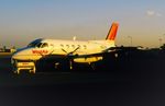 N103VA @ KFAT - Westair EMB110 at sunset - by FerryPNL