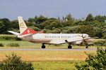 HB-IYA @ LFRB - Saab 2000, Taxiing rwy 25L, Brest-Bretagne airport (LFRB-BES) - by Yves-Q