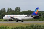 LY-ONL @ LFRB - Airbus A320-214, Lining up rwy 25L, Brest-Bretagne airport (LFRB-BES) - by Yves-Q