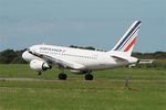 F-GUGR @ LFRB - Airbus A318-111, Landing rwy 25L, Brest-Bretagne airport (LFRB-BES) - by Yves-Q