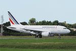 F-GUGR @ LFRB - Airbus A318-111, Taxiing rwy 25L, Brest-Bretagne airport (LFRB-BES) - by Yves-Q
