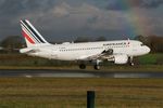 F-GRXB @ LFRB - F-GRXB - Airbus A319-11, Landing rwy 07R, Brest-Bretagne airport (LFRB-BES) - by Yves-Q