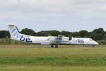 G-ECOJ @ LFRB - De Havilland Canada DHC-8-402Q Dash 8, Taxiing rwy 25L, Brest-Bretagne airport (LFRB-BES) - by Yves-Q