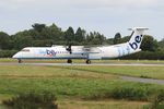 G-ECOJ @ LFRB - De Havilland Canada DHC-8-402Q Dash 8, Take off run rwy 25L, Brest-Bretagne airport (LFRB-BES) - by Yves-Q