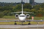 CS-DFF @ LFRB - Dassault Falcon 2000EX, Lining up rwy 07R, Brest-Bretagne airport (LFRB-BES) - by Yves-Q