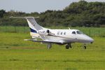 D-ILAP @ LFRB - Embraer EMB-500 Phenom 100, Taxiing rwy 25L, Brest-Bretagne airport (LFRB-BES) - by Yves-Q