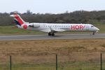 F-GRZH @ LFRB - Bombardier CRJ-702, Take off run rwy 07R, Brest-Bretagne airport (LFRB-BES) - by Yves-Q