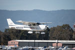 N850SP @ PAO - N850SP landing at Palo Alto Airport - by ddebold