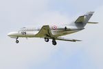 129 @ LFRJ - Dassault Falcon 10 MER, On final rwy 08, Landivisiau Naval Air Base (LFRJ) - by Yves-Q