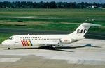 OY-KGD @ EDDL - Arrival of SAS DC-9-21 - by FerryPNL