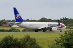 OK-TSE @ LFRB - Boeing 737-81D, Taxiing rwy 25L, Brest-Bretagne airport (LFRB-BES) - by Yves-Q