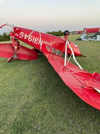 N31945 - This is the result of wind damage on 6/21/21 Hoxie Kansas. See the destroyed hanger in the background. - by Jim Armknecht