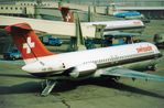 HB-IFV @ EHAM - Swissair DC-9-32 at the gate in AMS - by FerryPNL
