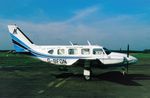 G-BFON @ EHEH - Air Kilroe Pa31, Crashed 11-6-1986 whilst making an emergency landing at RAF Brize Norton. - by FerryPNL