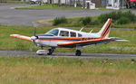 G-BFNI @ EGFH - Resident Warrior II operated by Cambrian Flying Club. - by Roger Winser