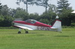 G-DFUN @ EGHP - Vans RV6 taxiing for take-off at Popham Airfield, Hants - by Chris Holtby