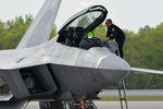 09-4176 @ KCEF - Raptor Demo Crew checking out plane prior to practice - by Topgunphotography
