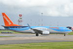 G-TAWV @ EGSH - Arriving at Norwich from Majorca with Sunwing fin and logo. - by keithnewsome