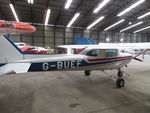G-BUEF @ EGMA - In the hangar at Fowlmere, Cambs. - by Chris Holtby