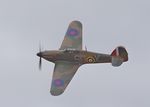 G-HRLI @ EGMJ - Battle of Britain surviving Hurricane I over the crowds at Little Gransden Airshow 2021 - by Chris Holtby
