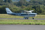 G-AVJF @ EGFH - Visiting Skyhawk departing Runway 28. - by Roger Winser