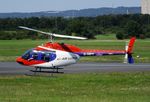 D-HIPY @ EDKB - Bell 206B JetRanger III of Air Lloyd at Bonn-Hangelar airfield during the Grumman Fly-in 2021