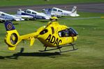 D-HKGD @ EDKB - Eurocopter EC135P2+ 'Christoph 23' EMS-helicopter of ADAC Luftrettung at Bonn-Hangelar airfield during the Grumman Fly-in 2021