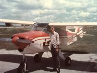 N5051Z @ HXF - Photo taken about 1964 at Hartford Airport in Wisconsin.  Basic VFR airplane with an old Coffee Grinder radio.  I got my Private License with this sweet little bird.  It had no flaps so slipping was used.  It now resides unregistered in Ragley, LA. - by Rodger Petre (Previous Owner in Photo)
