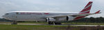 3B-NBD @ EHTW - Air Mauritius Airbus A340-313 during engine removal before scrapping by AELS at Twente airfield, the Netherlands - by Van Propeller