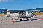 N7116X @ PAFA - N7116X   Cessna 150A [150-59216] Fairbanks~G 27/06/2018. Bare metal with the registration just about readable on the fuselage - by Ray Barber