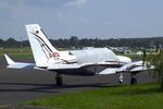D-IETA @ EDKB - Cessna 414A Chancellor at Bonn-Hangelar airfield during the Grumman Fly-in 2021
