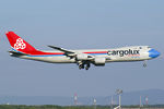 LX-VCF @ LOWW - Cargolux Boeing 747-8R7(F) Not without my mask - livery - by Thomas Ramgraber