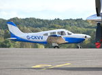 G-CKVV @ EGTF - Piper PA-28-181 Cherokee Archer II at Fairoaks. Ex HB-PCZ - by moxy