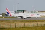 F-HBLJ @ LFRB - Embraer 190LR, Taxiing to boarding area, Brest-Bretagne airport (LFRB-BES) - by Yves-Q